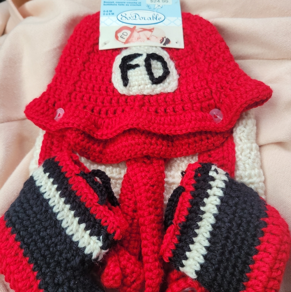 Hat booties and diaper cover